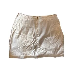LL BEAN white skirt size 18 PETITE